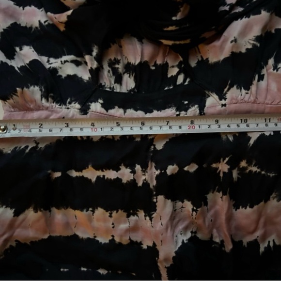 Young Fabulous & Broke Tie-Dyed Jumpsuit pink and black tied revolve - Picture 4 of 5
